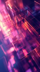 Poster - Hi-tech and futuristic vertical video background with gradient hues, ideal for contemporary social media posts.