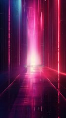 Poster - A hi-tech and futuristic vertical video background with gradient hues, ideal for creating captivating social media content.