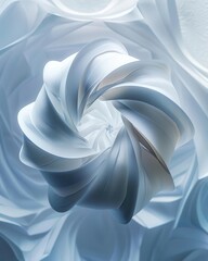 Poster - Futuristic paper ball design featuring subtle gradients and hi-tech elements, perfect for cutting-edge technology backdrops.