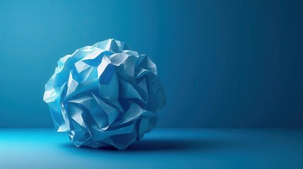 Poster - A paper ball design with futuristic elements and subtle gradients, perfect for modern technology backdrops.