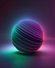 Poster - Transform your tech backgrounds with a futuristic paper ball design featuring subtle gradients and hi-tech elements.