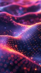 Poster - Futurism-inspired vertical video background with soft gradients and hi-tech elements, perfect for showcasing cutting-edge technology.