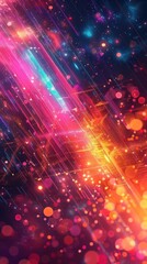 Poster - Experience the futuristic vertical video background with soft gradients and hi-tech elements, perfect for showcasing technological progress.