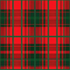Poster - A seamless pattern of red and green plaid fabric. The plaid pattern is a classic design, and it is often used for clothing, accessories, and home décor. The image is a great resource for designers who
