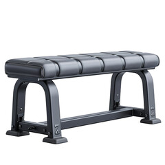 Gym bench on transparent background