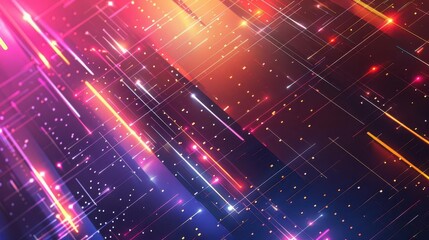 Poster - Cutting-edge futuristic background with hi-tech designs and gradient hues, ideal for showcasing technological advancements in promotions.