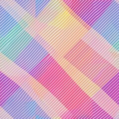 Sticker - This image showcases a diagonal striped pattern with a variety of pastel colors, including pink, purple, blue, and yellow. The stripes are thin and white, creating a subtle texture on the background. 
