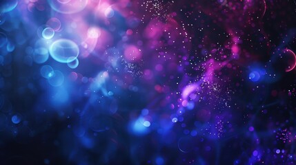 Fototapete - A colorful background with purple and blue swirls and dots