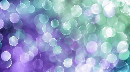 Fototapete - A colorful background with purple and green circles. The circles are blurry and overlapping, creating a sense of movement and energy. Scene is vibrant and dynamic