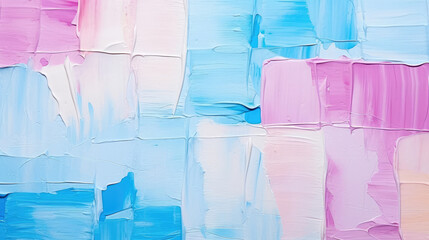 Wall Mural - closeup of abstract rough colorful multicolored art painting texture, with oil or acrylic brushstrok