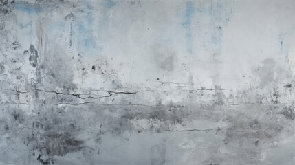 Wall Mural - Abstrcat old damaged grunge scratched blue gray concrete cement plaster facade wall texture background, Generative AI
