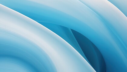 Wall Mural - Blue and white waves vibrant background with a swirling