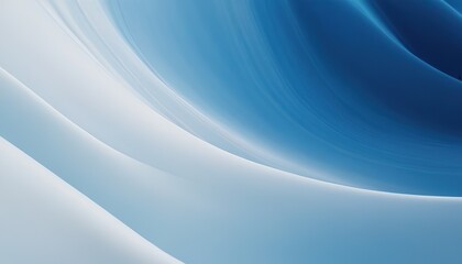 Poster - luxury abstract dynamic smooth waves in shades of blue ,trendy blue and white abstract background an