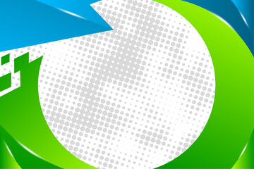 Poster - Colorful rings on white background, modern geometric pattern design. Business or technology presentation template, brochure or flyer. geometric web page banner. dot circle halftone pattern element.