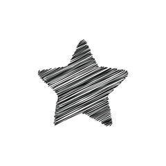 Poster - Star hand drawing design vector