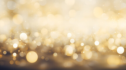 Blurred abstract soft gold background with luxurious glittering light. for various festive decorations golden bokeh abstract background