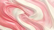© Billy - Vector graphic of a minimalist design featuring overlapping layers of white milk chocolate and strawberry milk swirls, set against a soft pastel background for a modern and artistic look