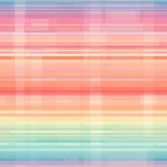 Poster - This image features a repeating pattern of horizontal stripes in various pastel colors. The stripes are slightly blurred and appear to be layered on top of each other. The colors include shades of pin