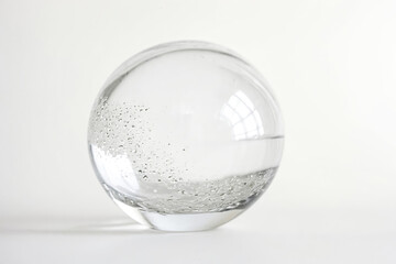 Canvas Print - Glass Globe with Water Droplets