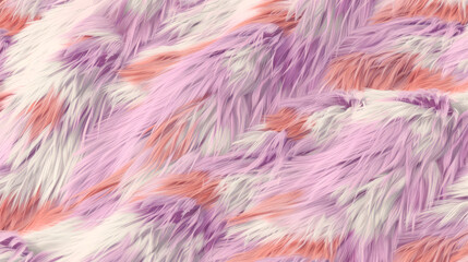  Colorful Fur Texture Background. Generatvie AI. 