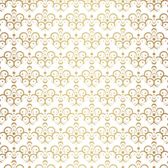 Wall Mural - Gold Lines Ornament Geometric Seamless Pattern