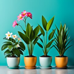 Canvas Print - flower in a pot