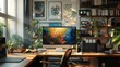 © rookielion - Trendy interior workspace setup, blending elegance and decor
