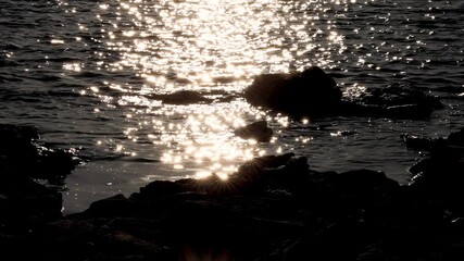 Wall Mural - Sunset Reflections on Brighton Beach