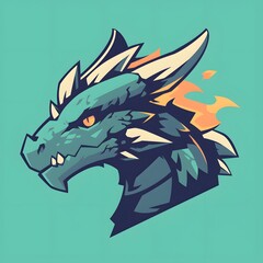 dragon mascot logo, dragon logo