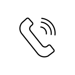 Wall Mural - Phone Call Icon Perfect for Telecommunication and Customer Support