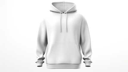 Isolated hoodie against a stark white background