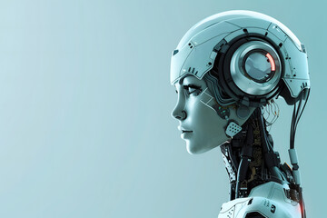 ai powered futuristic female robot