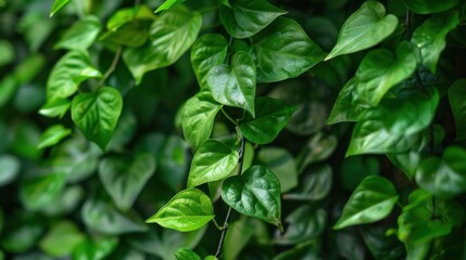 medicinal plant: liana vine of tiliacora triandra in southeast asia jungle