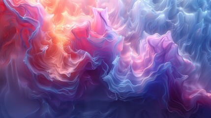 Abstract fluid art with vibrant colors and flowing textures, creative design concept