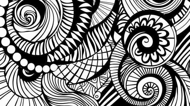 Adult colouring book page