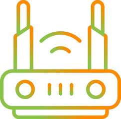 Sticker - Router Vector Icon