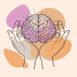 © Vision AI Studio - hands on brain mental health day