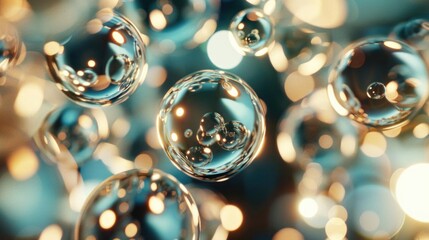 Poster - Glass sphere abstract background, featuring a beautiful and intricate design.