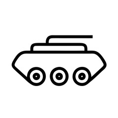 Wall Mural - tank icon