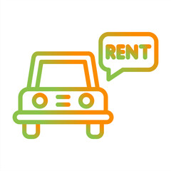 Sticker - Transportation Service Vector Icon