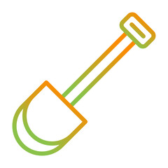 Sticker - Shovel Vector Icon