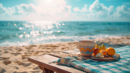 Poster - breakfast on the beach