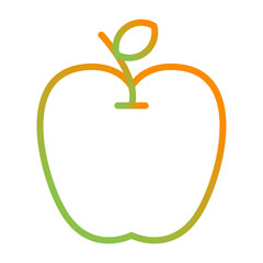 Wall Mural - Apple Vector Icon