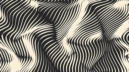 abstract background design. Modern wavy line pattern (guilloche curves) in monochrome colors. Premium stripe texture for banner, business