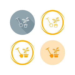 Sticker - Plantation Vector Icon