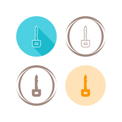 Sticker - Key Vector Icon