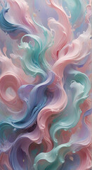 Sticker - Vibrant Futuristic Fractal Colors Explosion Background for Modern Wallpapers and Stock Art