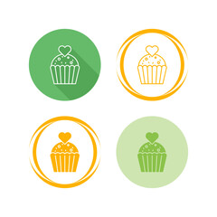 Poster - Cupcake Vector Icon