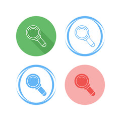 Sticker - Magnifying Glass Vector Icon