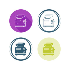 Sticker - Toaster Vector Icon